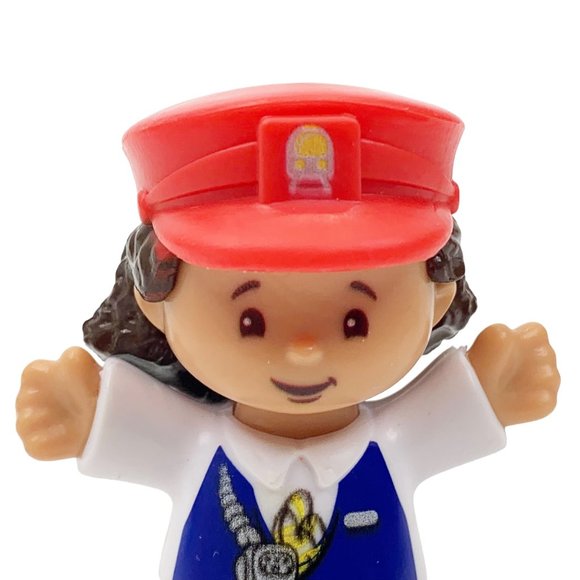 Fisher Price Little People Train Conductor Engineer Girl 2016 Figure DYP25 - Picture 3 of 9